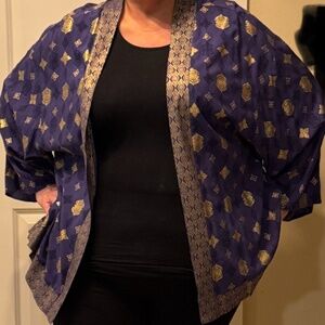 Disney Her Universe Aladdin Purple & Gold Kimono Cardigan – Size 3/4 (Plus) 🕌✨